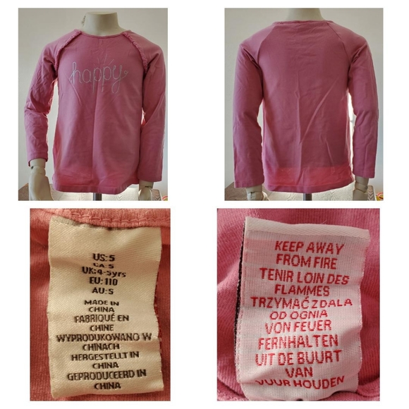 9 Shirts Tops Sweatshirt Girls Size 5 T Toddler - Picture 7 of 11
